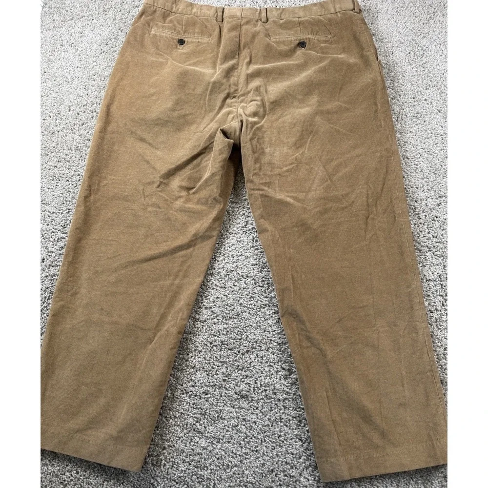 Lands End‎ Classic Clothing Traditional Fit Mens Corduroy Chino Pants Tan 42x29